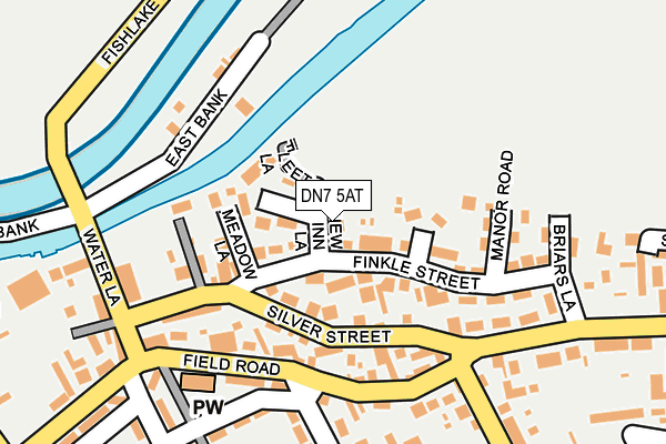 DN7 5AT map - OS OpenMap – Local (Ordnance Survey)