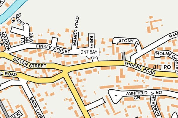 DN7 5AY map - OS OpenMap – Local (Ordnance Survey)