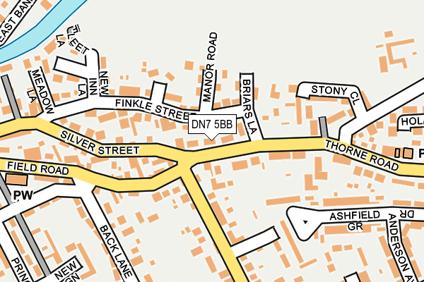 DN7 5BB map - OS OpenMap – Local (Ordnance Survey)