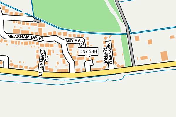 DN7 5BH map - OS OpenMap – Local (Ordnance Survey)