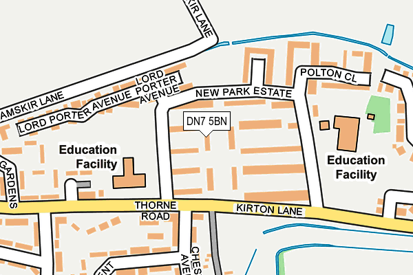 DN7 5BN map - OS OpenMap – Local (Ordnance Survey)