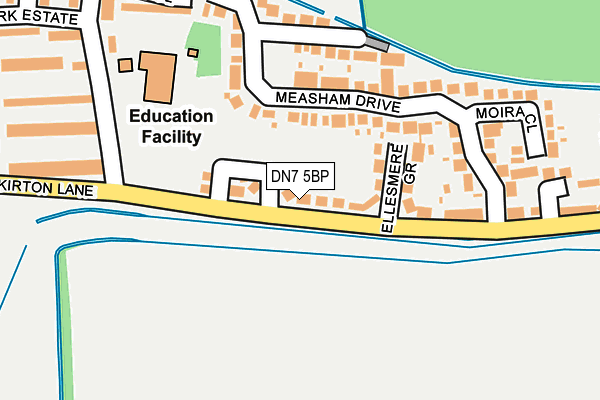 DN7 5BP map - OS OpenMap – Local (Ordnance Survey)