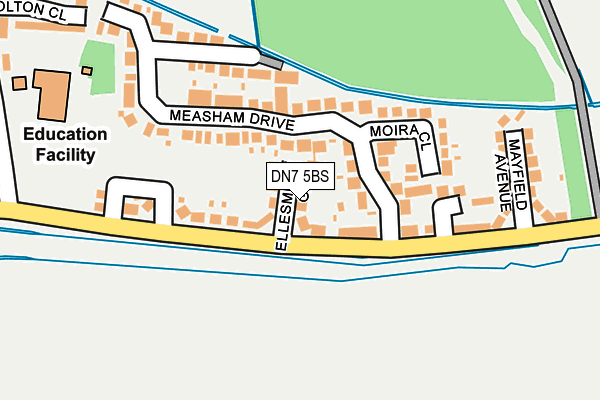 DN7 5BS map - OS OpenMap – Local (Ordnance Survey)