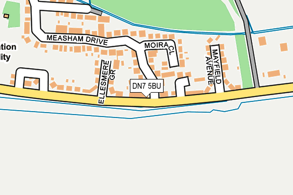 DN7 5BU map - OS OpenMap – Local (Ordnance Survey)