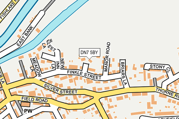 DN7 5BY map - OS OpenMap – Local (Ordnance Survey)