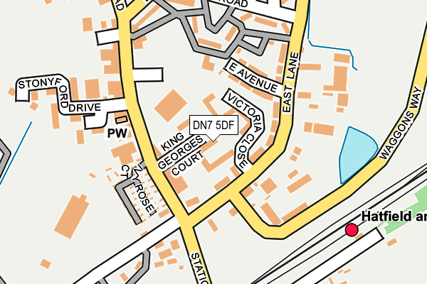 DN7 5DF map - OS OpenMap – Local (Ordnance Survey)