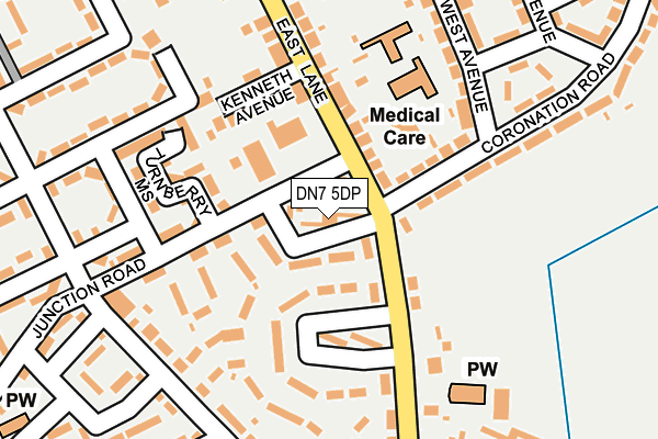 DN7 5DP map - OS OpenMap – Local (Ordnance Survey)