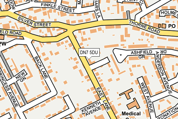 DN7 5DU map - OS OpenMap – Local (Ordnance Survey)