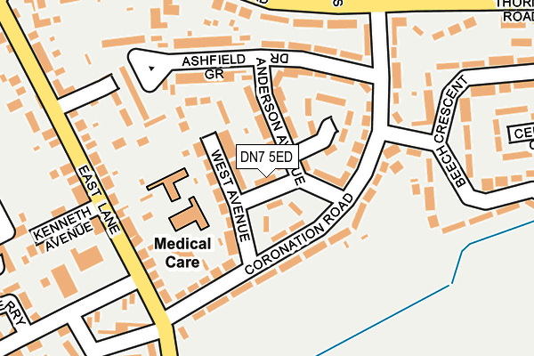 DN7 5ED map - OS OpenMap – Local (Ordnance Survey)