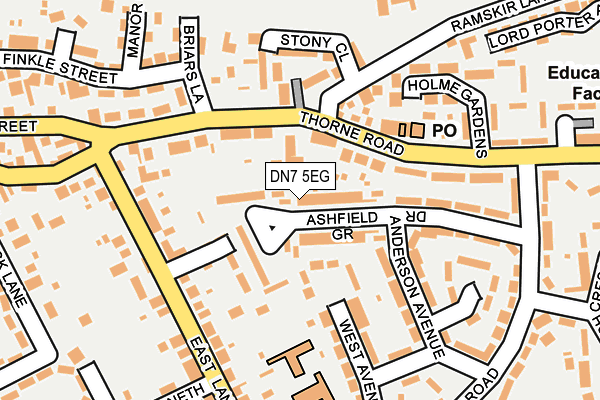 DN7 5EG map - OS OpenMap – Local (Ordnance Survey)