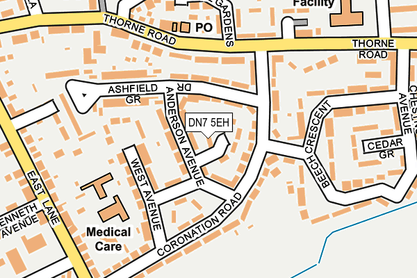 DN7 5EH map - OS OpenMap – Local (Ordnance Survey)