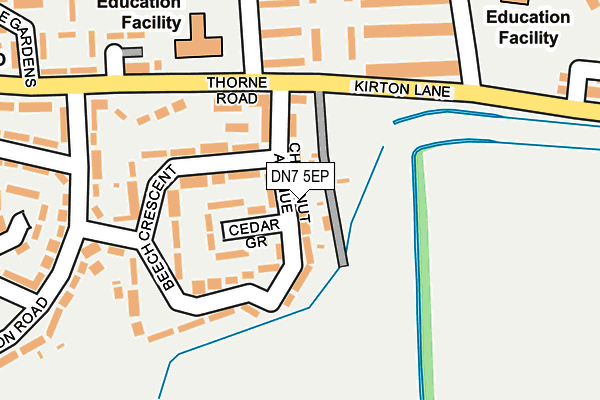 DN7 5EP map - OS OpenMap – Local (Ordnance Survey)