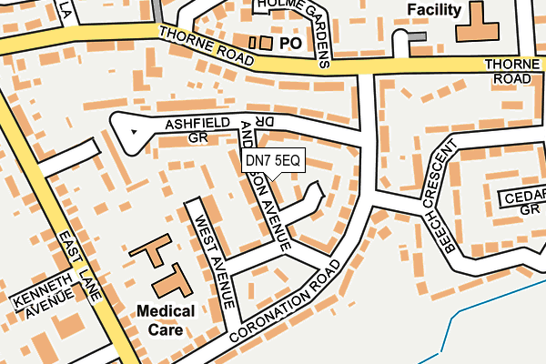 DN7 5EQ map - OS OpenMap – Local (Ordnance Survey)