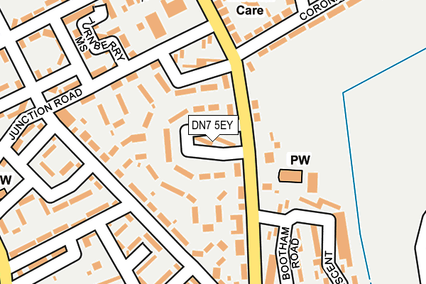 DN7 5EY map - OS OpenMap – Local (Ordnance Survey)