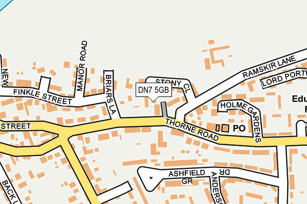 DN7 5GB map - OS OpenMap – Local (Ordnance Survey)