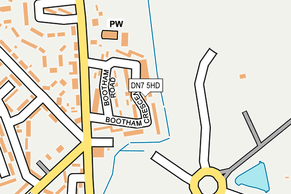 DN7 5HD map - OS OpenMap – Local (Ordnance Survey)