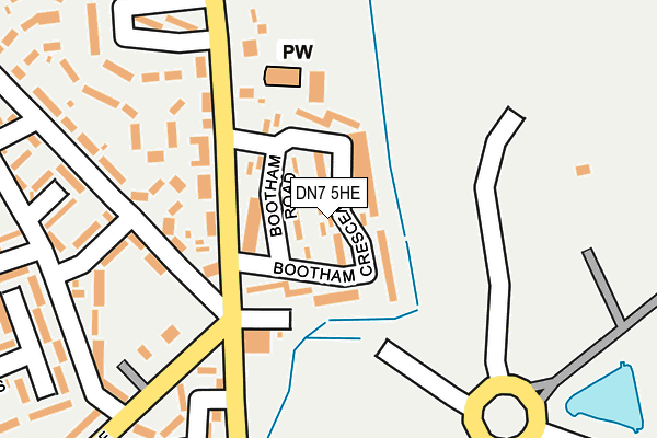 DN7 5HE map - OS OpenMap – Local (Ordnance Survey)