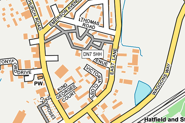 DN7 5HH map - OS OpenMap – Local (Ordnance Survey)