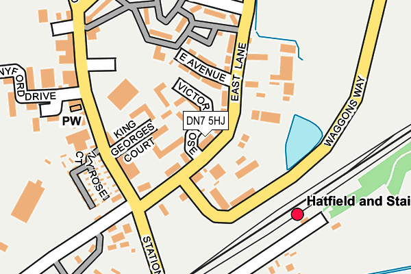 DN7 5HJ map - OS OpenMap – Local (Ordnance Survey)