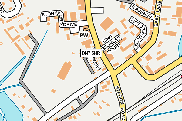 DN7 5HR map - OS OpenMap – Local (Ordnance Survey)