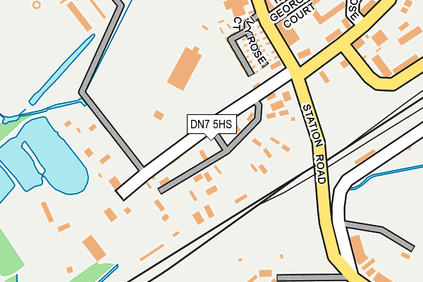 DN7 5HS map - OS OpenMap – Local (Ordnance Survey)