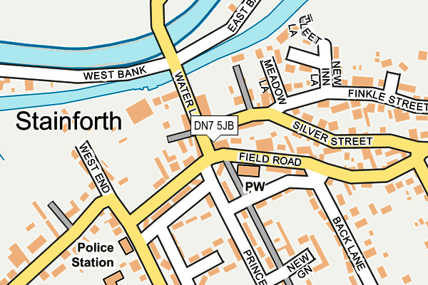 DN7 5JB map - OS OpenMap – Local (Ordnance Survey)