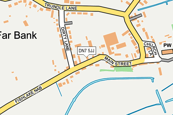 DN7 5JJ map - OS OpenMap – Local (Ordnance Survey)