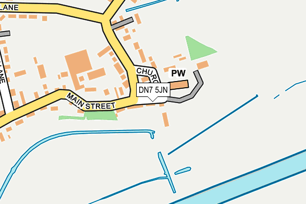 DN7 5JN map - OS OpenMap – Local (Ordnance Survey)