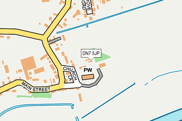 DN7 5JP map - OS OpenMap – Local (Ordnance Survey)