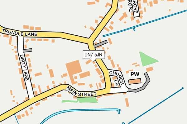 DN7 5JR map - OS OpenMap – Local (Ordnance Survey)