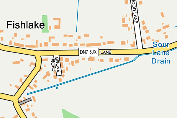 DN7 5JX map - OS OpenMap – Local (Ordnance Survey)