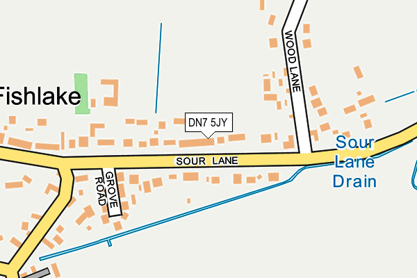 DN7 5JY map - OS OpenMap – Local (Ordnance Survey)