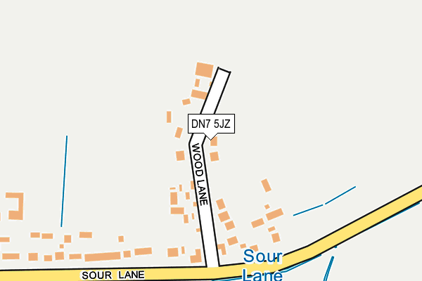 DN7 5JZ map - OS OpenMap – Local (Ordnance Survey)