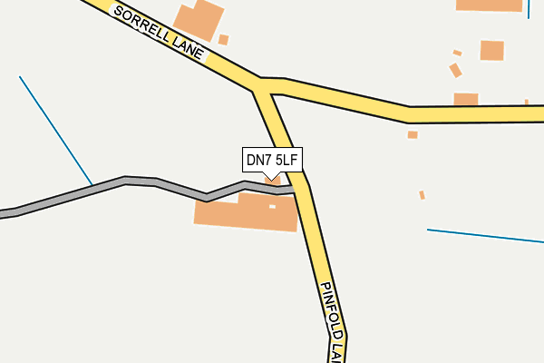 DN7 5LF map - OS OpenMap – Local (Ordnance Survey)