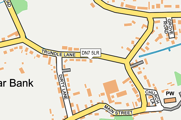 DN7 5LR map - OS OpenMap – Local (Ordnance Survey)