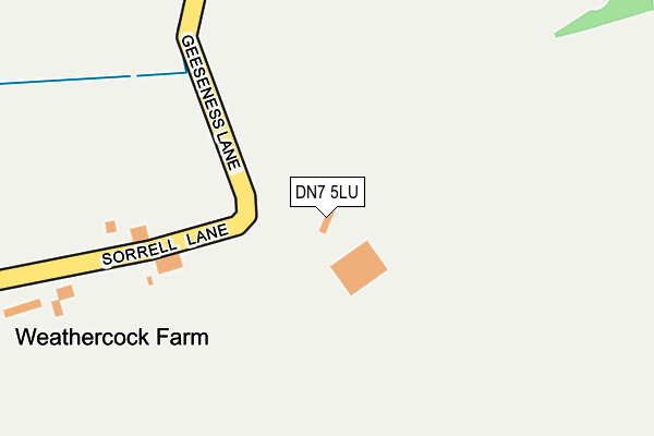 DN7 5LU map - OS OpenMap – Local (Ordnance Survey)