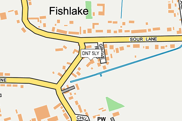 DN7 5LY map - OS OpenMap – Local (Ordnance Survey)