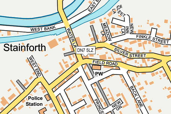 DN7 5LZ map - OS OpenMap – Local (Ordnance Survey)