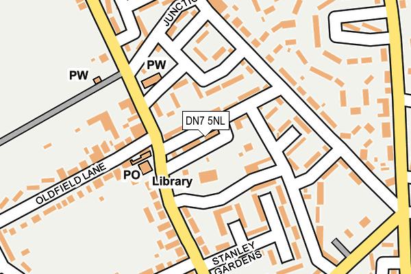 DN7 5NL map - OS OpenMap – Local (Ordnance Survey)