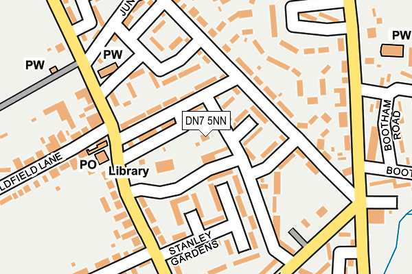 DN7 5NN map - OS OpenMap – Local (Ordnance Survey)