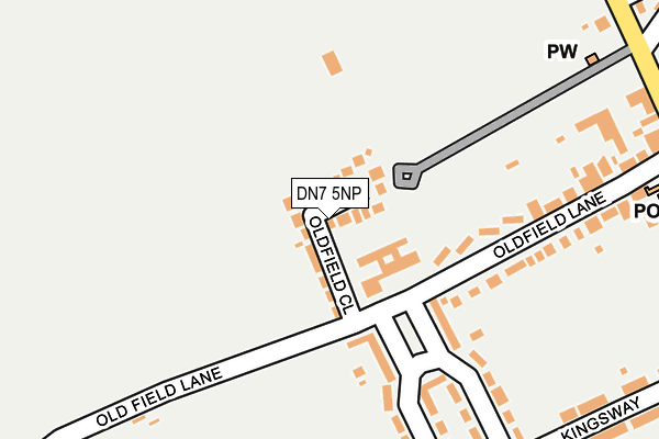DN7 5NP map - OS OpenMap – Local (Ordnance Survey)
