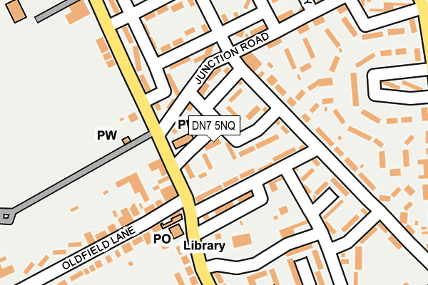 DN7 5NQ map - OS OpenMap – Local (Ordnance Survey)