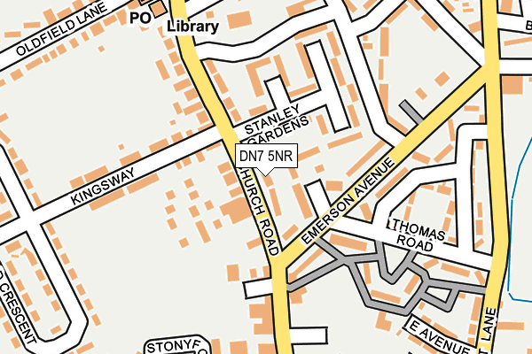 DN7 5NR map - OS OpenMap – Local (Ordnance Survey)