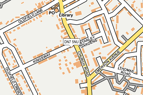 DN7 5NU map - OS OpenMap – Local (Ordnance Survey)