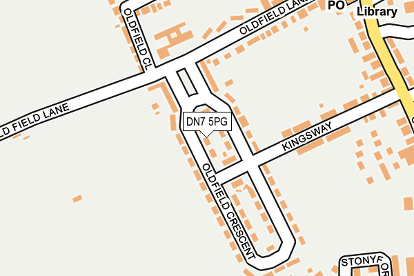 DN7 5PG map - OS OpenMap – Local (Ordnance Survey)