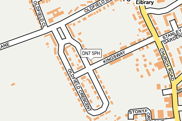 DN7 5PH map - OS OpenMap – Local (Ordnance Survey)