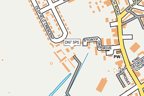 DN7 5PS map - OS OpenMap – Local (Ordnance Survey)