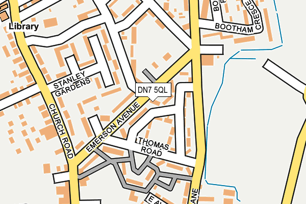 DN7 5QL map - OS OpenMap – Local (Ordnance Survey)