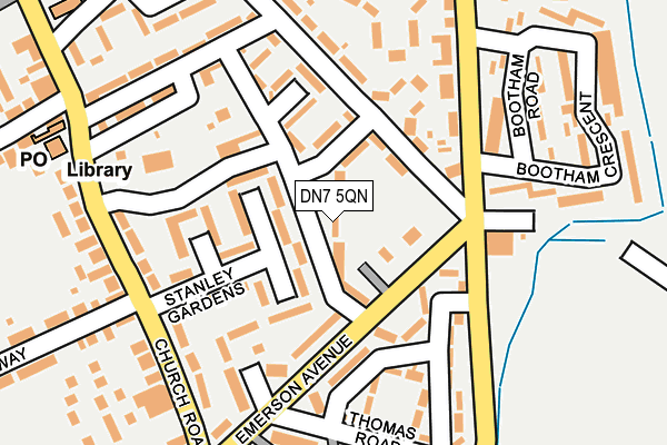 DN7 5QN map - OS OpenMap – Local (Ordnance Survey)