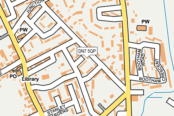 DN7 5QP map - OS OpenMap – Local (Ordnance Survey)